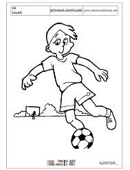 Futbol boyama sayfaları